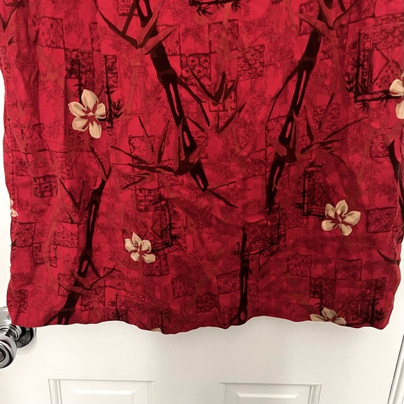 100% Silk Hawaiian Shirt Button Up Caribbean Joe Let Go tropical tourist dad - Picture 12 of 12